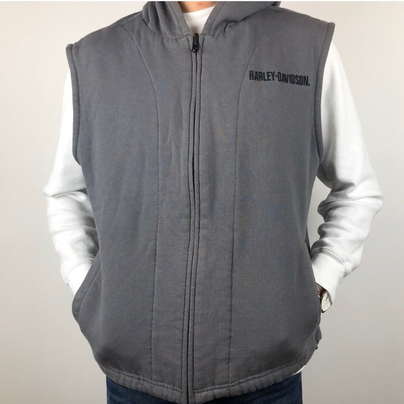 harley davidson hoodie vest